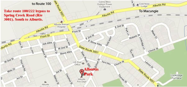 Alburtis Park Map